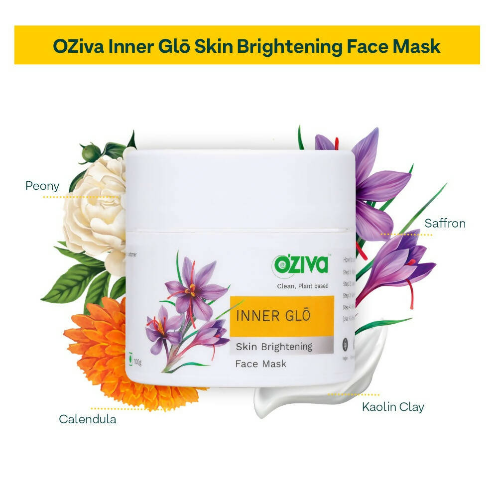 OZiva Inner Glo Skin Brightening Face Mask - Distacart