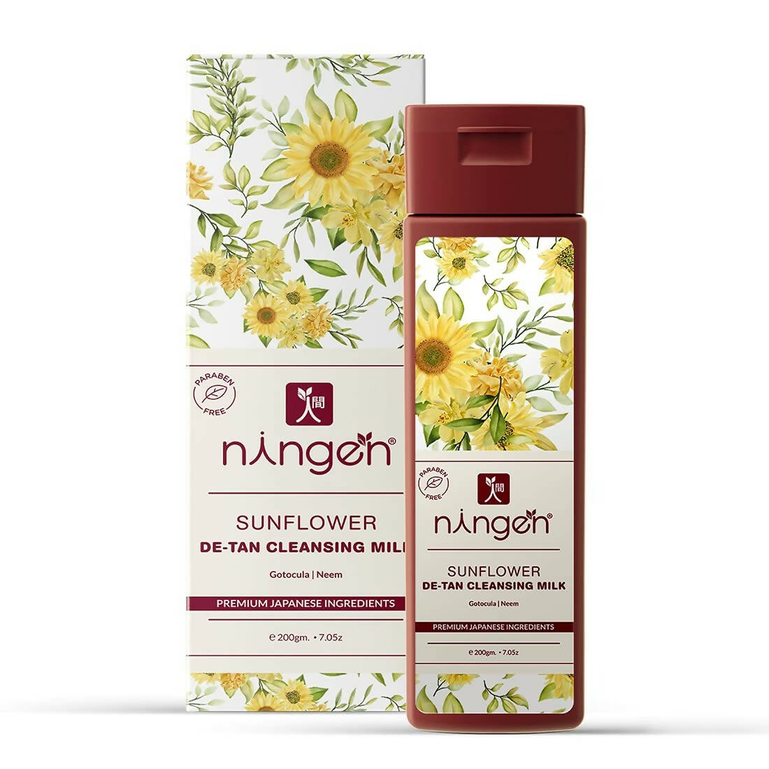 Ningen Sunflower De-Tan Cleansing Milk Cream - Distacart