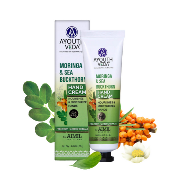 Ayouthveda Moringa & Sea Buckthorn Hand Cream - Distacart