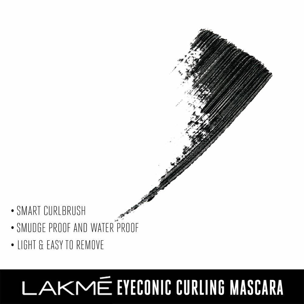 Lakme Eyeconic Lash Curling Mascara - Black - Distacart