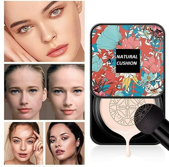 Favon M & M Natural Cushion CC Foundation with Puff - Distacart