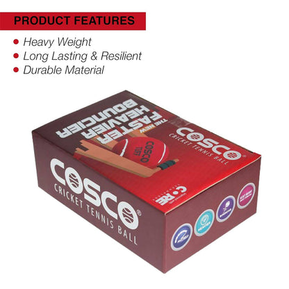 Cosco Tuff Heavy Weight Ball - Red (Pack of 6) - Distacart
