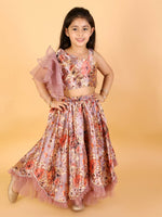 Thumbnail for Lil Drama Girls Ghaghra Choli Set - Multi - Distacart