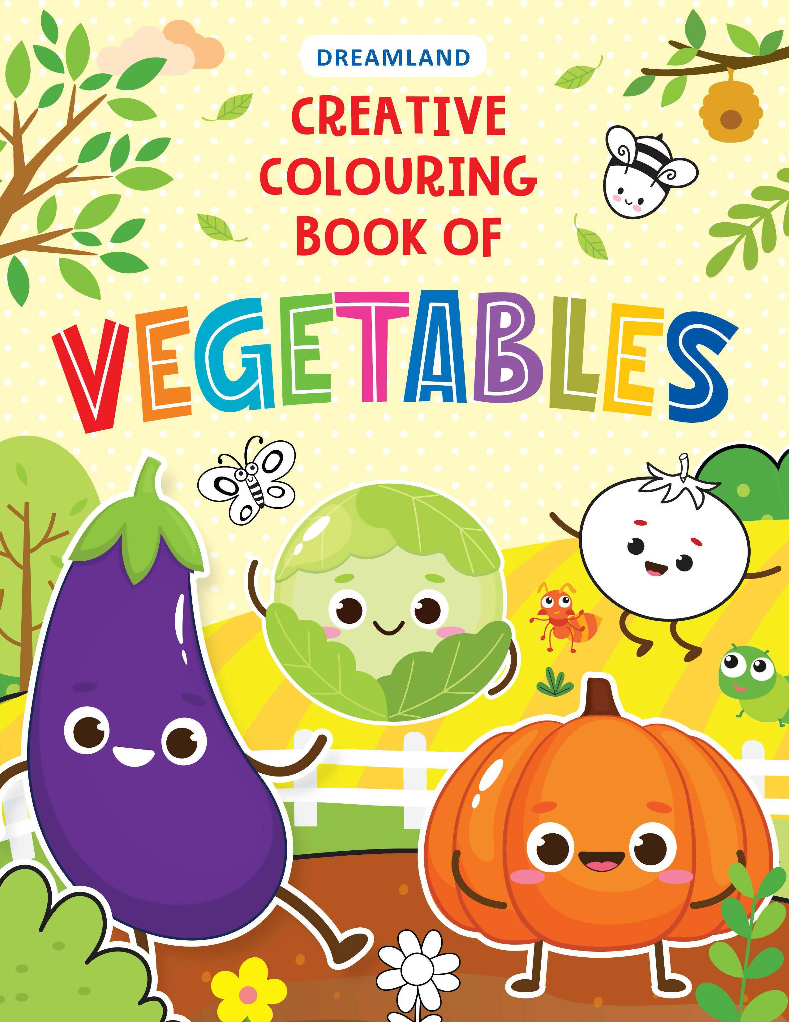 Dreamland Creative Colouring Book - Vegetables - Distacart