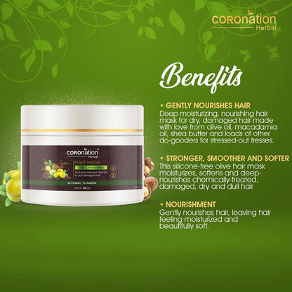 Coronation Herbal Olive and Macadamia Hair Mask - Distacart