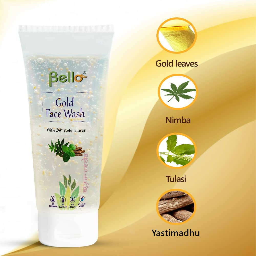 Bello Herbals Gold Face Wash - Distacart