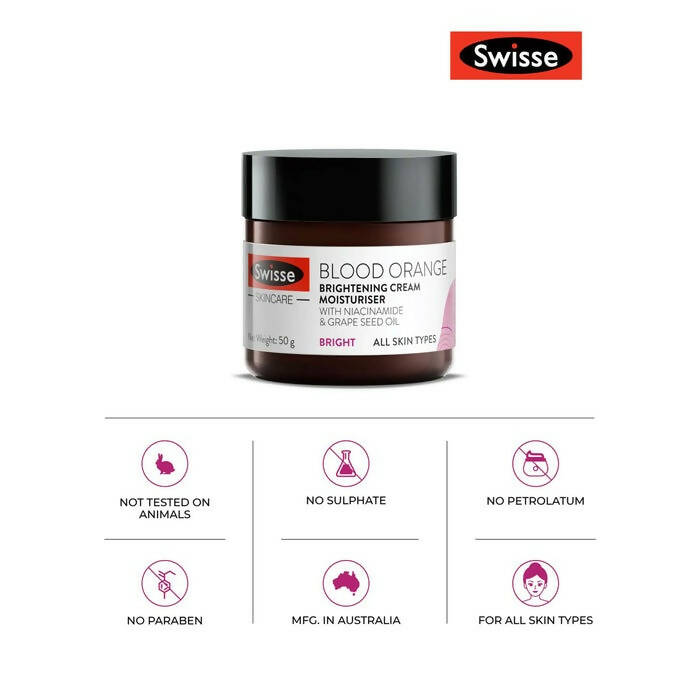 Swisse Blood Orange Brightening Cream Moisturiser - Distacart