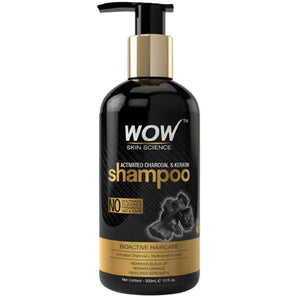 Wow Skin Science Charcoal & Keratin Shampoo - Distacart
