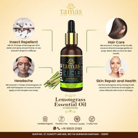 Thumbnail for Tamas Pure Ayurveda 100% Organic Lemongrass Essential Oil-USDA Certified Organic - Distacart