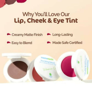 Mamaearth Nourishing Natural Lip Cheek & Eye Tint With Vitamin C & Cocoa-Coco Nude - Distacart