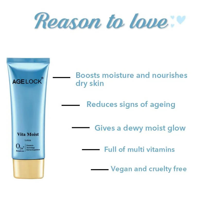 Professional O3+ Agelock Vita Moist Lotion - 75 gm