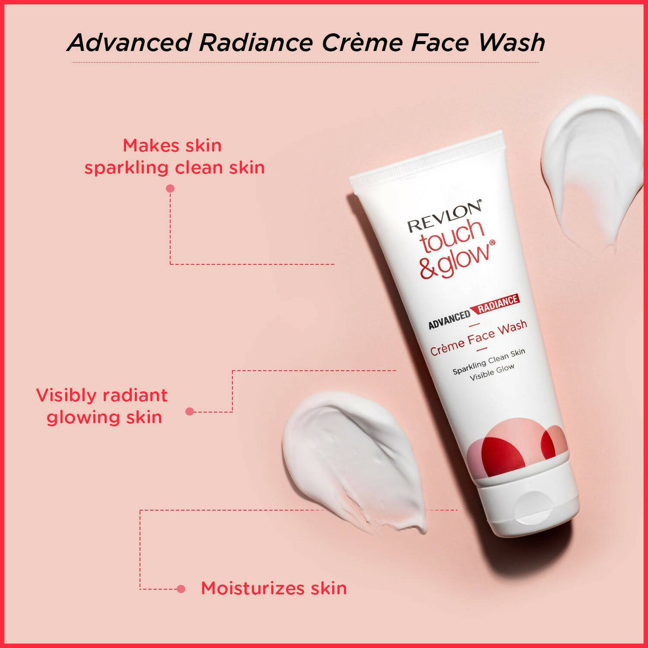 Revlon Touch & Glow Advanced Radiance Creme Face Wash - Distacart