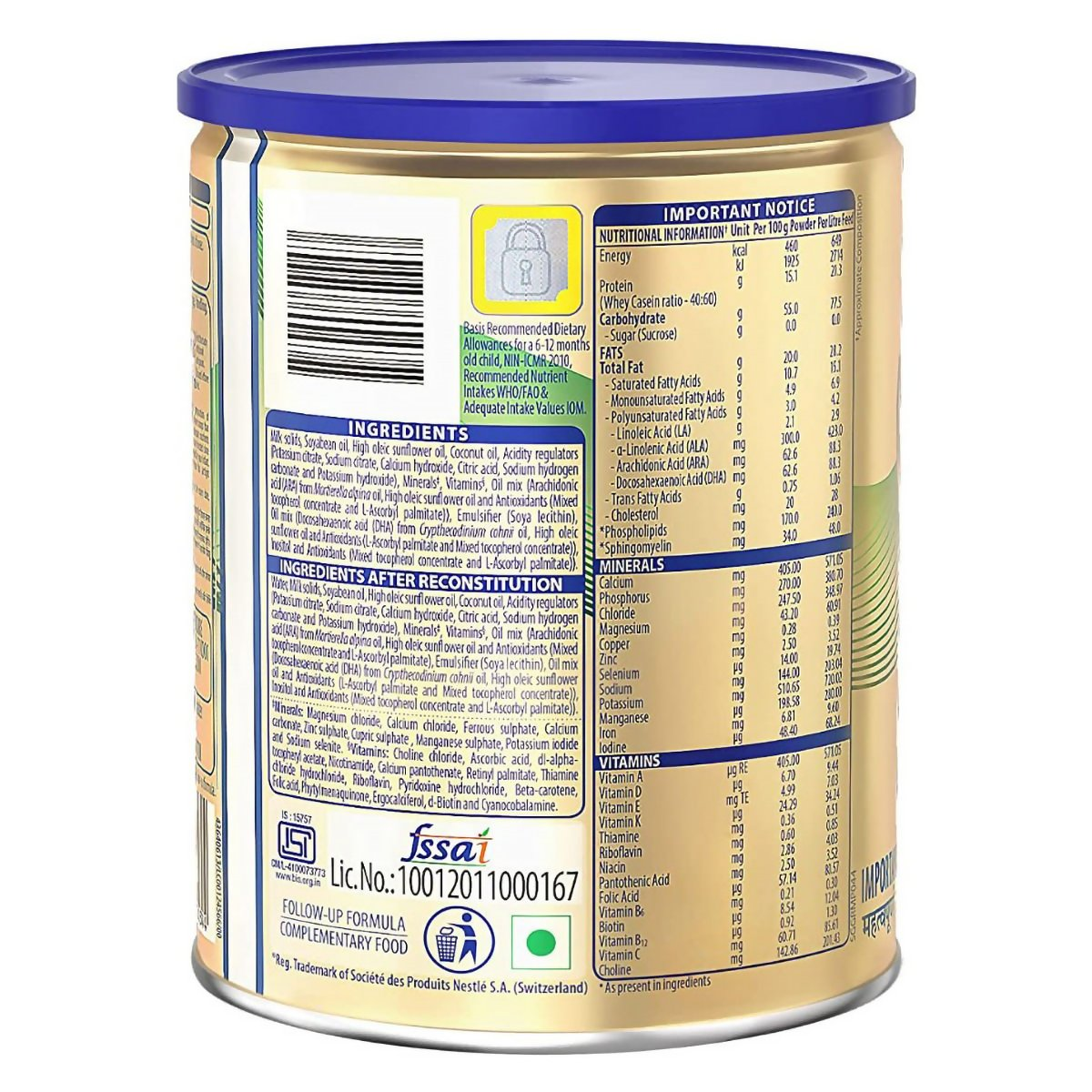 Nestle S-26 Gold Follow-Up Formula Stage 2 Powder (After 6 Months) - Distacart