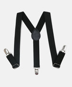 Thumbnail for Manet Boys Solid Suspenders - Black - Distacart