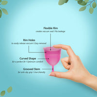 Thumbnail for Floren Reusable Menstrual Cup with Intimate Oil for Women - Distacart