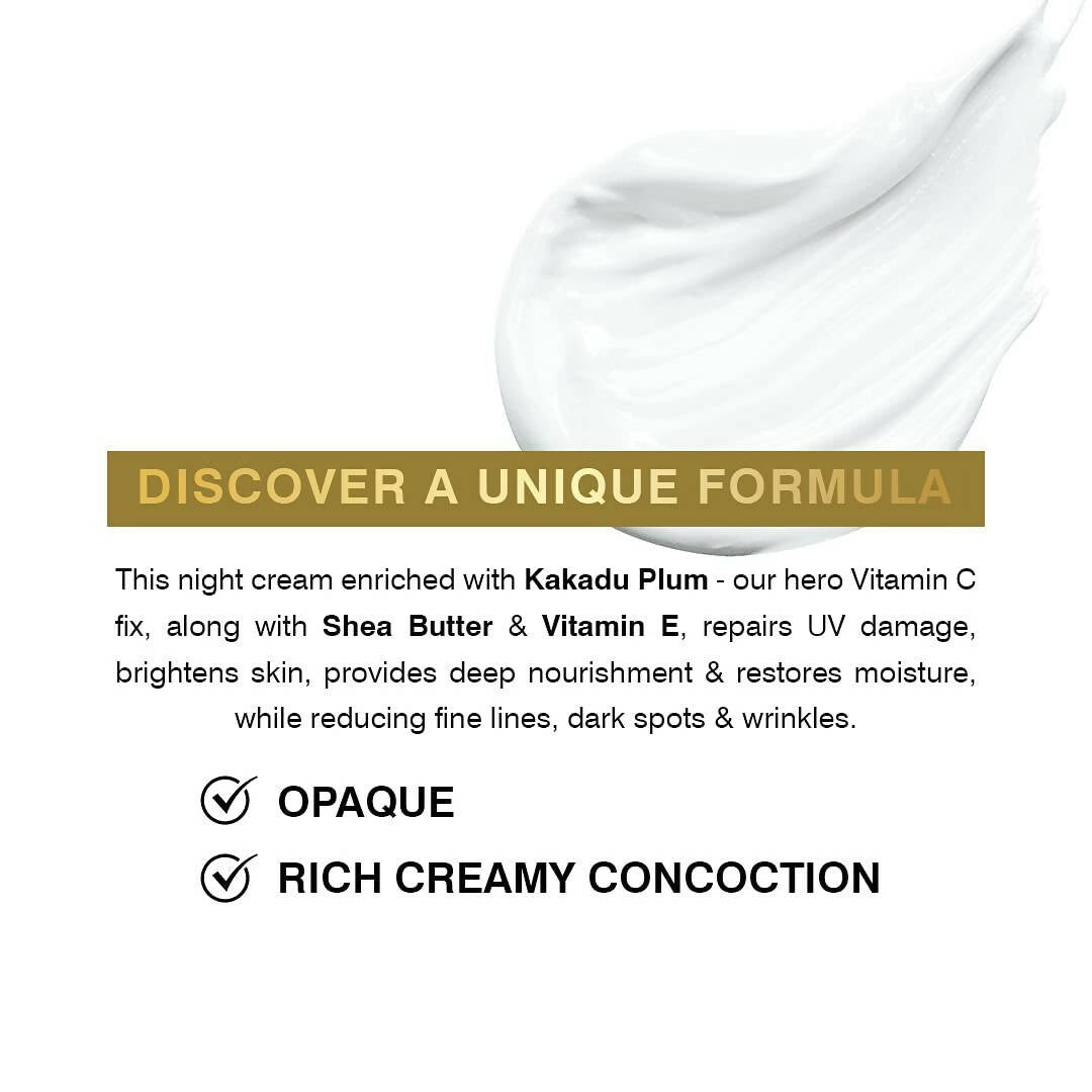 Coccoon Repairing Night Cream With Vitamin C Kakadu Plum and Shea Butter - Distacart