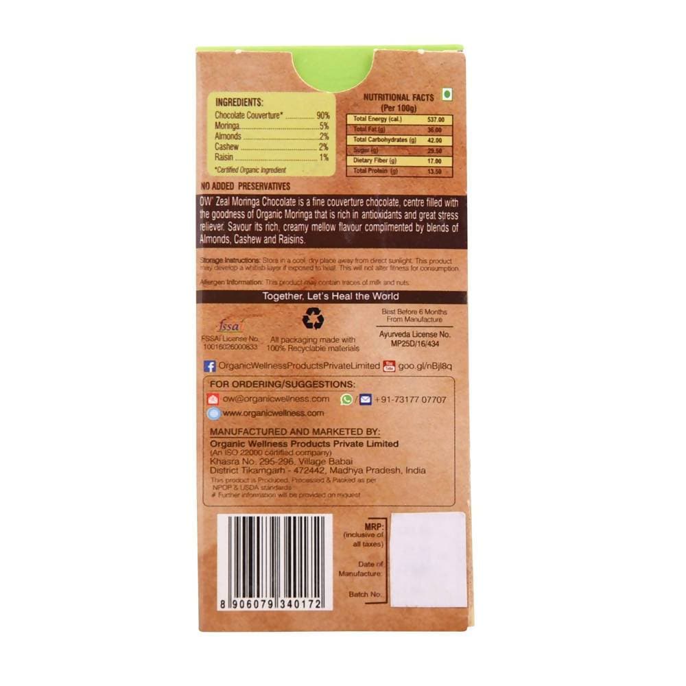 Organic Wellness Ow'zeal Moringa Chocolate
