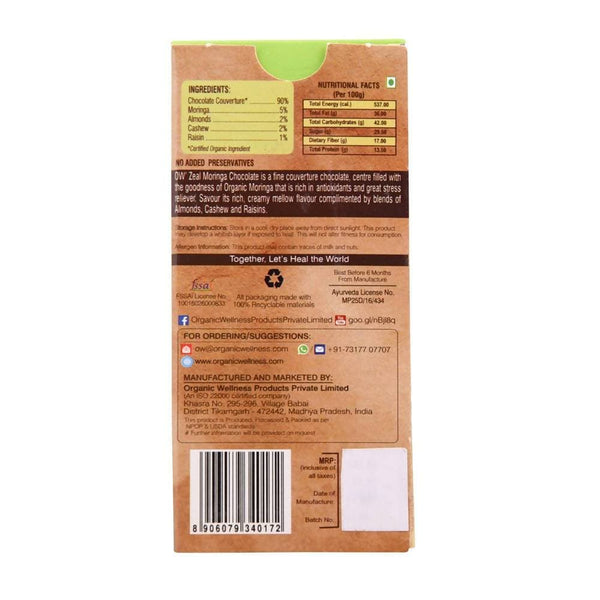 Organic Wellness Ow'zeal Moringa Chocolate