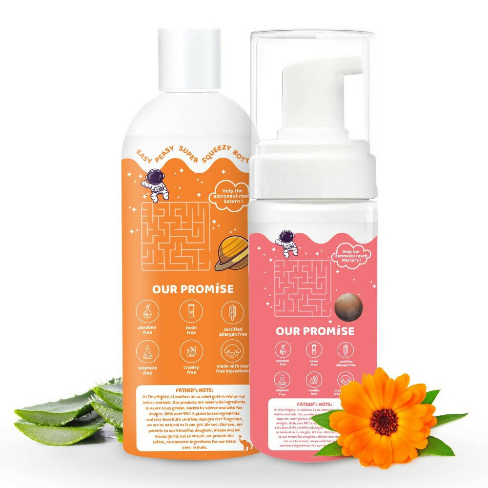 Tiny Mighty Kids Body Wash & Foam Wash Combo - Distacart