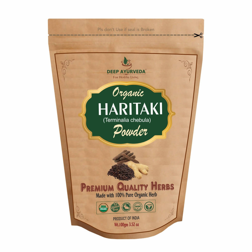 Deep Ayurveda Organic Haritaki Powder - Distacart