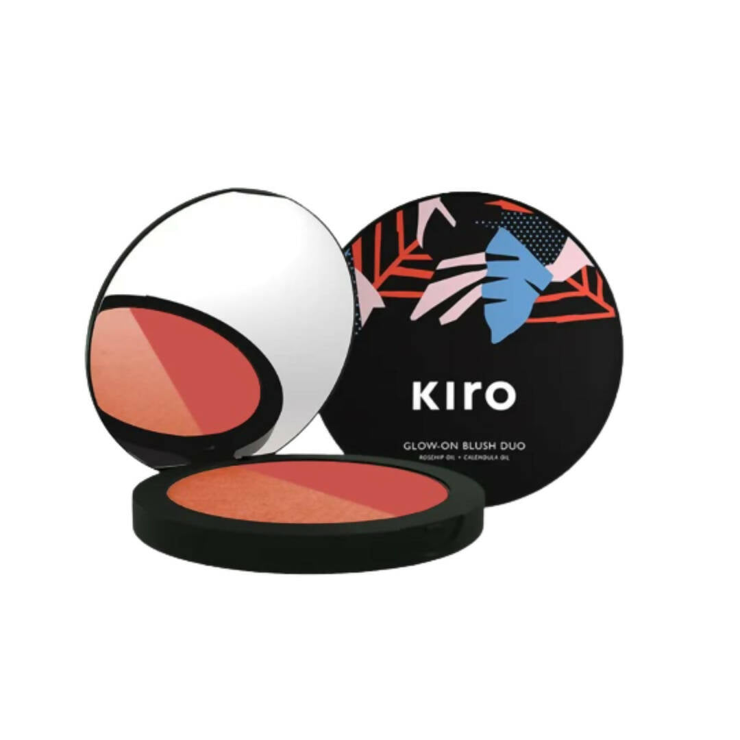 Kiro Glow-On Blush Duo - Classic Coral & Fresh Grapefruit - Distacart