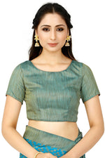 Thumbnail for Mimosa Women's Patola Art Silk Turquoise Blue Saree - Distacart