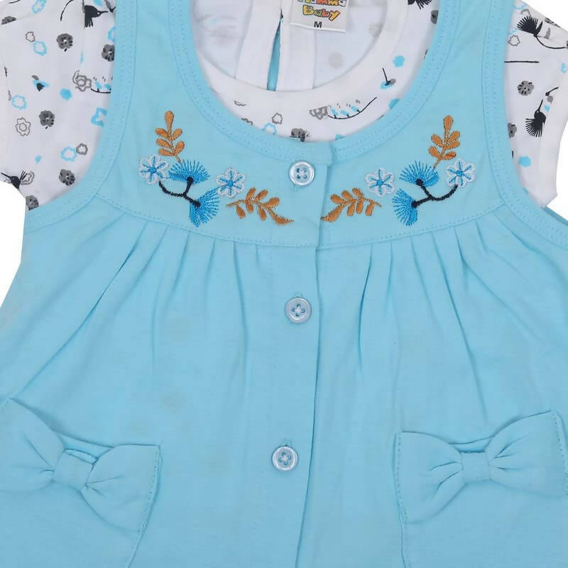 NammaBaby Baby Girl's A-Line Mini Frock Dress - Blue 114 - Distacart