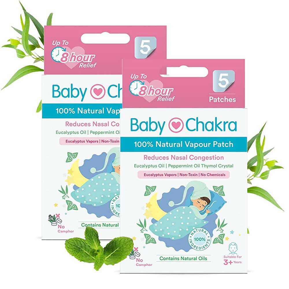 BabyChakra 100% Natural Vapour Patches for Babies - Distacart