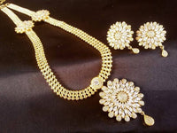 Thumbnail for White Cz Bridal Long Necklace Set