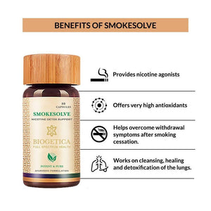 Biogetica Smokesolve (Lungs Care- Antioxidant) - Distacart