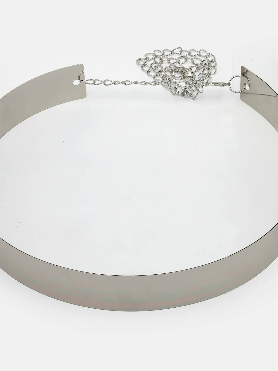 NVR Women Circular Silver Plated Adjustable Broad Belt - Distacart