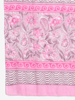 Thumbnail for Kalini Women Pink Paisley Printed Pure Cotton Kurta with Sharara & With Dupatta - Distacart