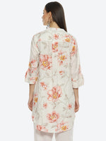 Thumbnail for Biba Women Floral Printed Shirt Collar Kurta - Distacart