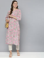 Thumbnail for HERE&NOW Floral Printed Floral Kurta - Distacart