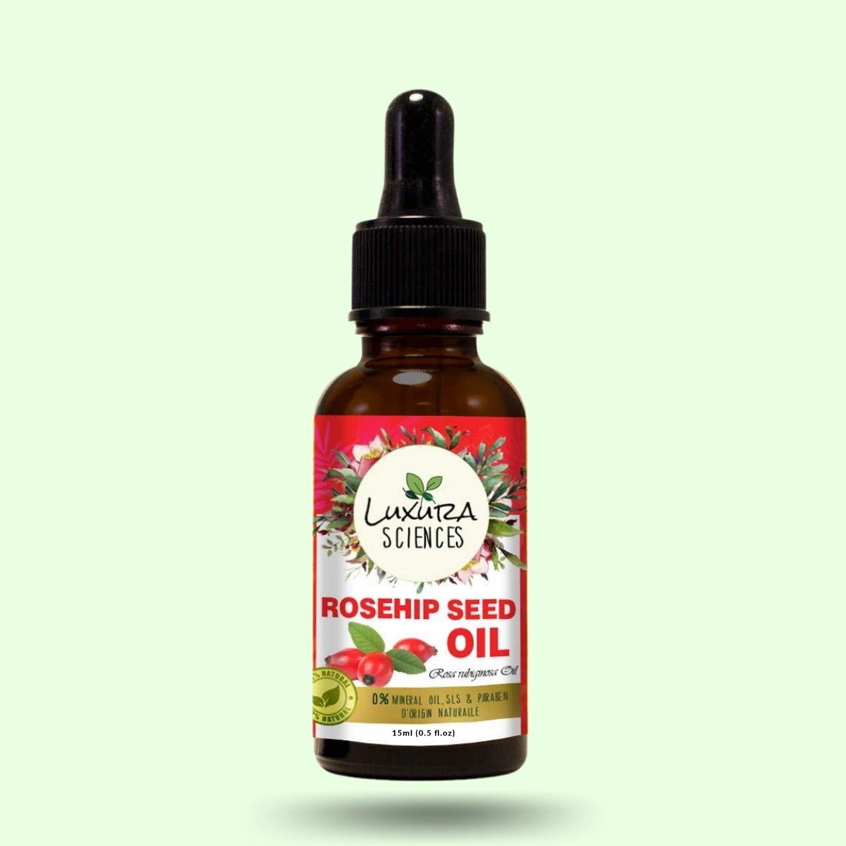 Luxura Sciences Organic Rosehip Seed Oil For Face - Distacart