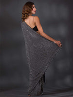 Thumbnail for Koskii Embellished Stones Work Poly Crepe Saree With Blouse Piece - Distacart