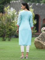 Thumbnail for Juniper Women Green Crepe Casual Wear Digital Printed Straight Kurta - Distacart