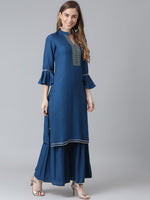 Thumbnail for Khushal K Women Kurta with Sharara - Distacart