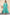 Juniper Women's Green Printed Embroidered Mirror Work Sequin Cotton Flared Dress - Distacart