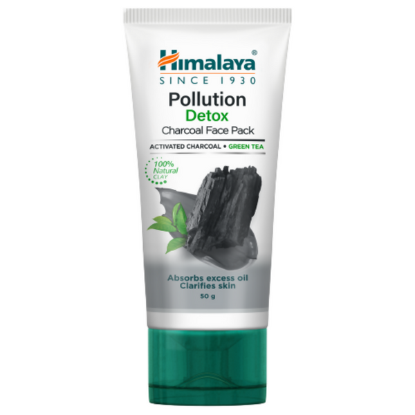 Himalaya Herbals Pollution Detox Charcoal Face Pack - Distacart