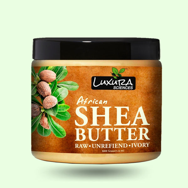 Luxura Sciences African Raw Shea Butter Unrefined Organic Ivory for Skin and Body - Distacart