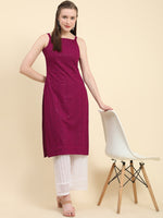 Thumbnail for Kalini Ethnic Motifs Embroidered Chikankari Georgette Kurta - Distacart