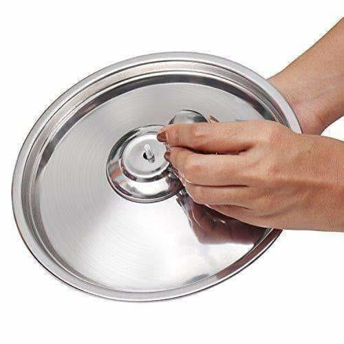 Kitchen Cooking  Stainless Steel Gas Induction Cookware Set with Lid - 4 Pieces - Distacart