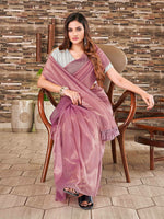 Thumbnail for Tikhi Imli Supernet Party Ready to Wear Saree - Distacart