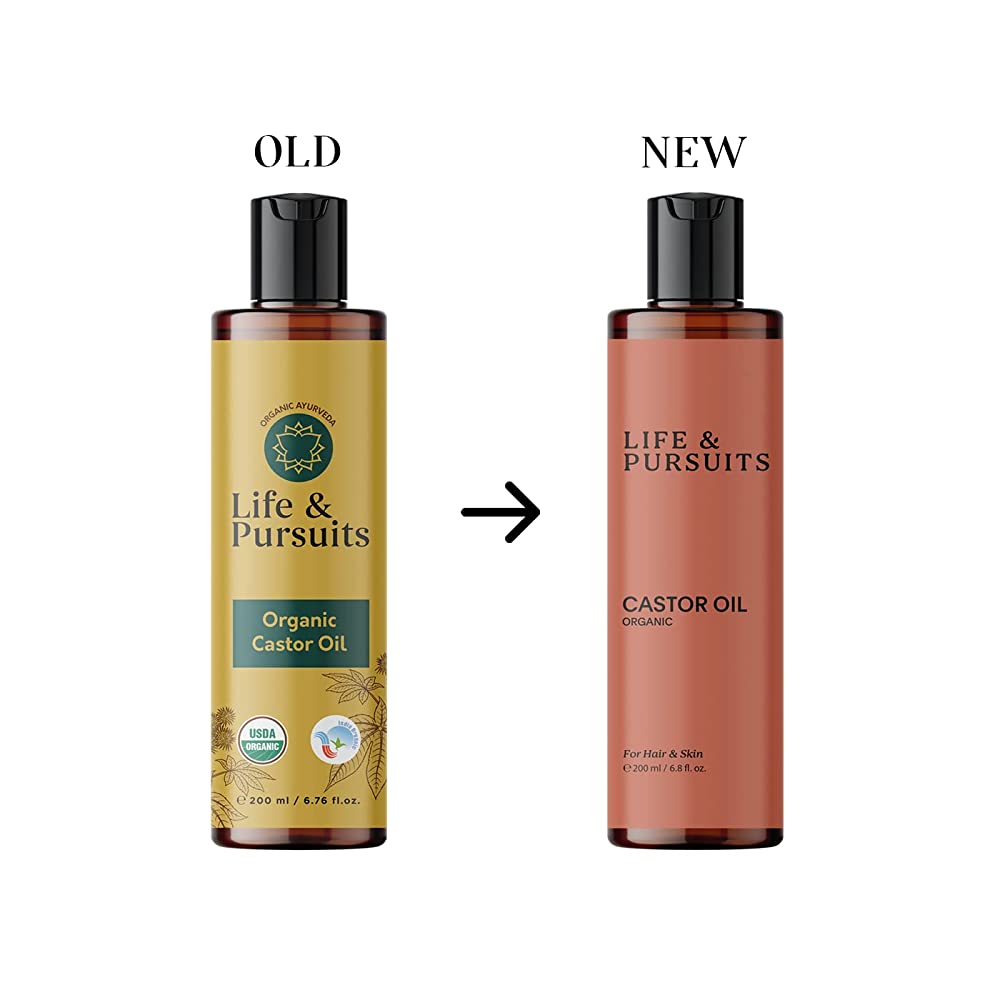 Life and Pursuits Organic Cold Pressed Castor Oil For Hair Growth & Skin - Distacart