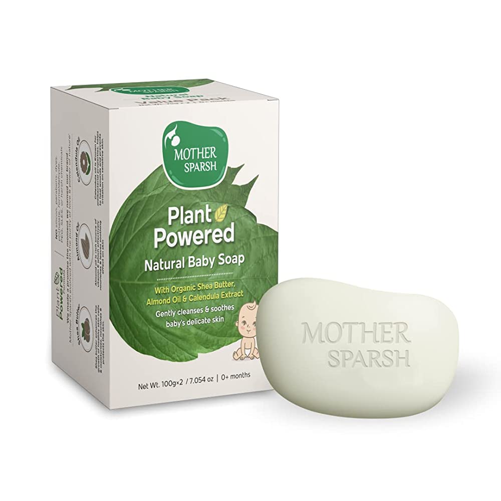 Mother Sparsh Plant Powered Natural Baby Soap (Set of 2) - Distacart