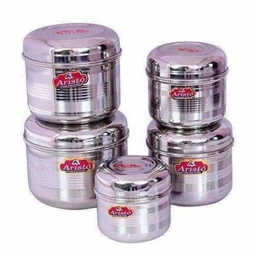 Storage Designer Steel Containers Set of 5 Pieces - Distacart