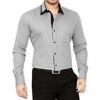 Thumbnail for Men's Cotton Casual Polka Printed Shirt - Distacart