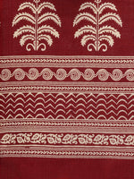 Thumbnail for Kalini Maroon & Cream-Coloured Khadi Silk Kalamkari Saree - Distacart