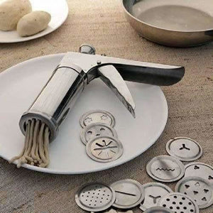 Stainless Steel Kitchen Press Maker with 12 Pieces - Distacart